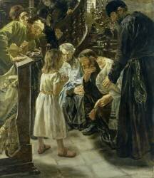 Jésus, âgé de douze ans, au temple (Max Liebermann) - Muzeo.com