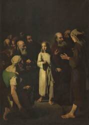 Jésus et les Docteurs de la Loi (Théodule Ribot) - Muzeo.com
