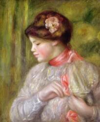Jeune femme ajustant son chemisier (Auguste Renoir) - Muzeo.com