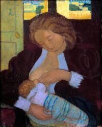 Jeune femme allaitant son enfant (Maurice Denis) - Muzeo.com