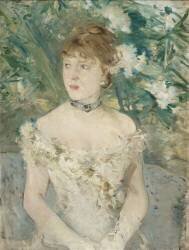 Jeune femme en toilette de bal (Berthe Morisot) - Muzeo.com
