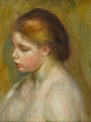Jeune femme nue en buste (Auguste Renoir) - Muzeo.com