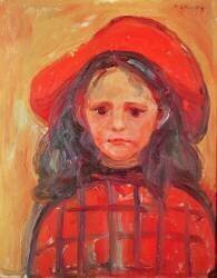 Jeune fille au chapeau rouge (Edvard Munch) - Muzeo.com