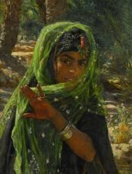 Jeune fille avec un voile (Etienne Dinet) - Muzeo.com