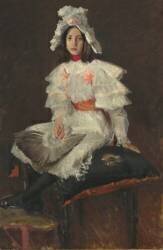 Jeune fille en blanc (William Merritt Chase) - Muzeo.com