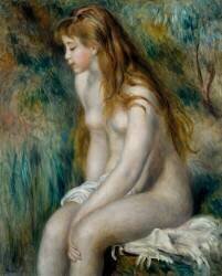 Jeune fille se baignant (Auguste Renoir) - Muzeo.com