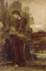 Jeune fille thrace portant la tête d'Orphée (Gustave Moreau) - Muzeo.com