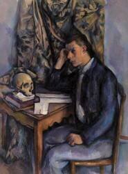Jeune homme et crâne (Paul Cézanne) - Muzeo.com