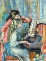 Jeunes filles au piano (Auguste Renoir) - Muzeo.com