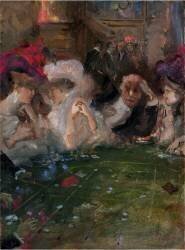 Joueurs de roulette professionnels (Pompeo Mariani) - Muzeo.com