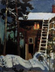 Kalela en hiver (Akseli Gallen-Kallela) - Muzeo.com
