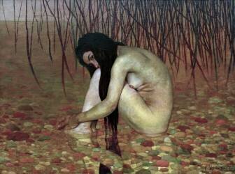 La Baigneuse aux Roseaux et les Agaves (Félix Vallotton) - Muzeo.com