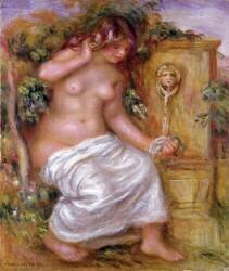 La baigneuse à la fontaine (Auguste Renoir) - Muzeo.com