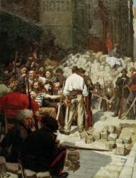 La barricade ou l'attente (André Devambez) - Muzeo.com