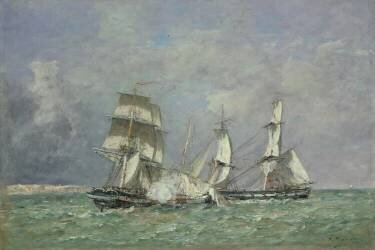 La capture du Petit Rodeur (Eugène Boudin) - Muzeo.com