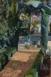 La Cour des Danses, Alcazar, Séville (Joaquin Sorolla y Bastida) - Muzeo.com