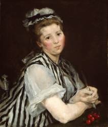 La dame aux cerises (Eva Gonzales) - Muzeo.com