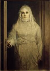 La Dame Blanche (Gabriel von Max) - Muzeo.com