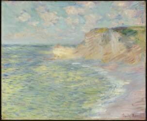 La falaise d'en haut (Claude Monet) - Muzeo.com