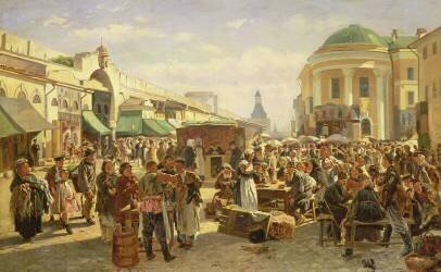 La fête de la ville (Vladimir Egorovic Makovsky) - Muzeo.com