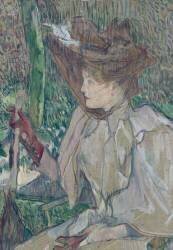 La femme aux gants (Honorine Platzer) (Henri de Toulouse-Lautrec) - Muzeo.com