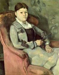La femme de l'artiste dans un fauteuil (Paul Cézanne) - Muzeo.com