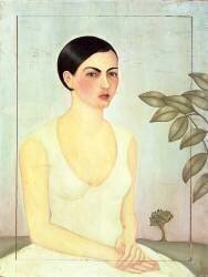 La femme en blanc (Frida Kahlo) - Muzeo.com