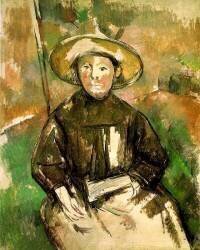 La fille au chapeau de paille (Paul Cézanne) - Muzeo.com