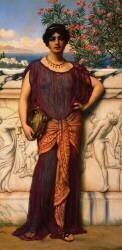 La fille au tambourin (John William Godward) - Muzeo.com