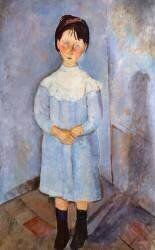 La fille en bleu (Amedeo Modigliani) - Muzeo.com