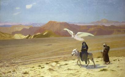 La fuite en Égypte (Jean-Léon Gérôme) - Muzeo.com