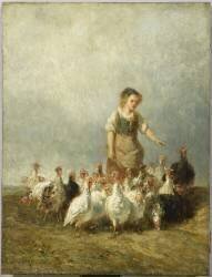 La gardeuse de dindons (Constant Troyon) - Muzeo.com
