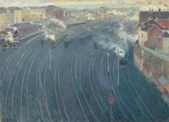 La Gare du Luxembourg à Bruxelles (Henri Ottmann) - Muzeo.com