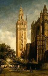 La Giralda de Seville (Adrien Dauzats) - Muzeo.com