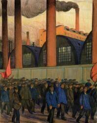 La grève (Boris Mikhailovich Kustodiev) - Muzeo.com