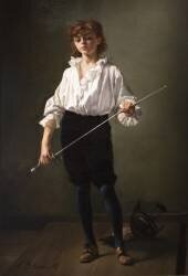 La Leçon d'escrime, 1887. (Alcide Robaudi) - Muzeo.com