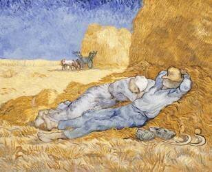 La méridienne ou la sieste (d'après Millet) (Vincent van Gogh) - Muzeo.com