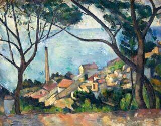 La mer à l'Estaque (Paul Cézanne) - Muzeo.com