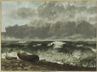 La mer orageuse, dit aussi La vague (Gustave Courbet) - Muzeo.com
