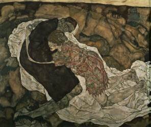 La mort et la jeune fille (Egon Schiele) - Muzeo.com