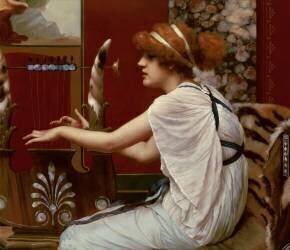 La Muse Erato à sa lyre (John William Godward) - Muzeo.com