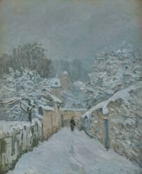 La neige à Louveciennes (Yvelines) (Alfred Sisley) - Muzeo.com