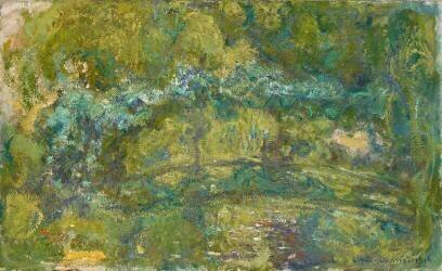 La passerelle au-dessus de l'étang des nénuphars (Claude Monet) - Muzeo.com