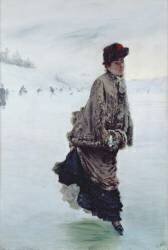 La patineuse (Giuseppe de Nittis) - Muzeo.com
