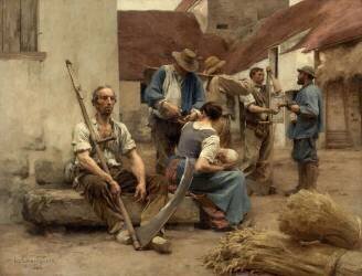 La paye des moissonneurs (Léon Lhermitte) - Muzeo.com