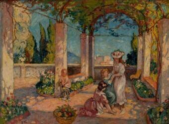 La pergola (Georges D'Espagnat) - Muzeo.com