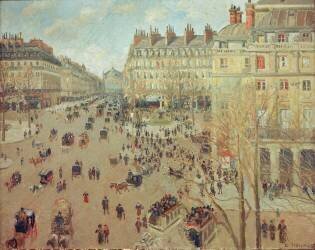 La Place du Théâtre Français, Effet de soleil (Camille Pissarro) - Muzeo.com