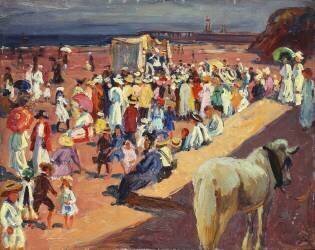 La plage de Broadstairs (William Samuel Horton) - Muzeo.com