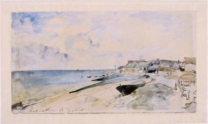 La plage de Sainte Adresse (Johan Barthold Jongkind) - Muzeo.com
