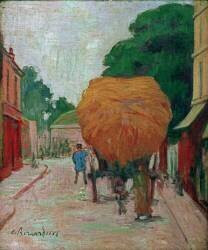La porte d’Asnières : le char de foin (Emile Bernard) - Muzeo.com